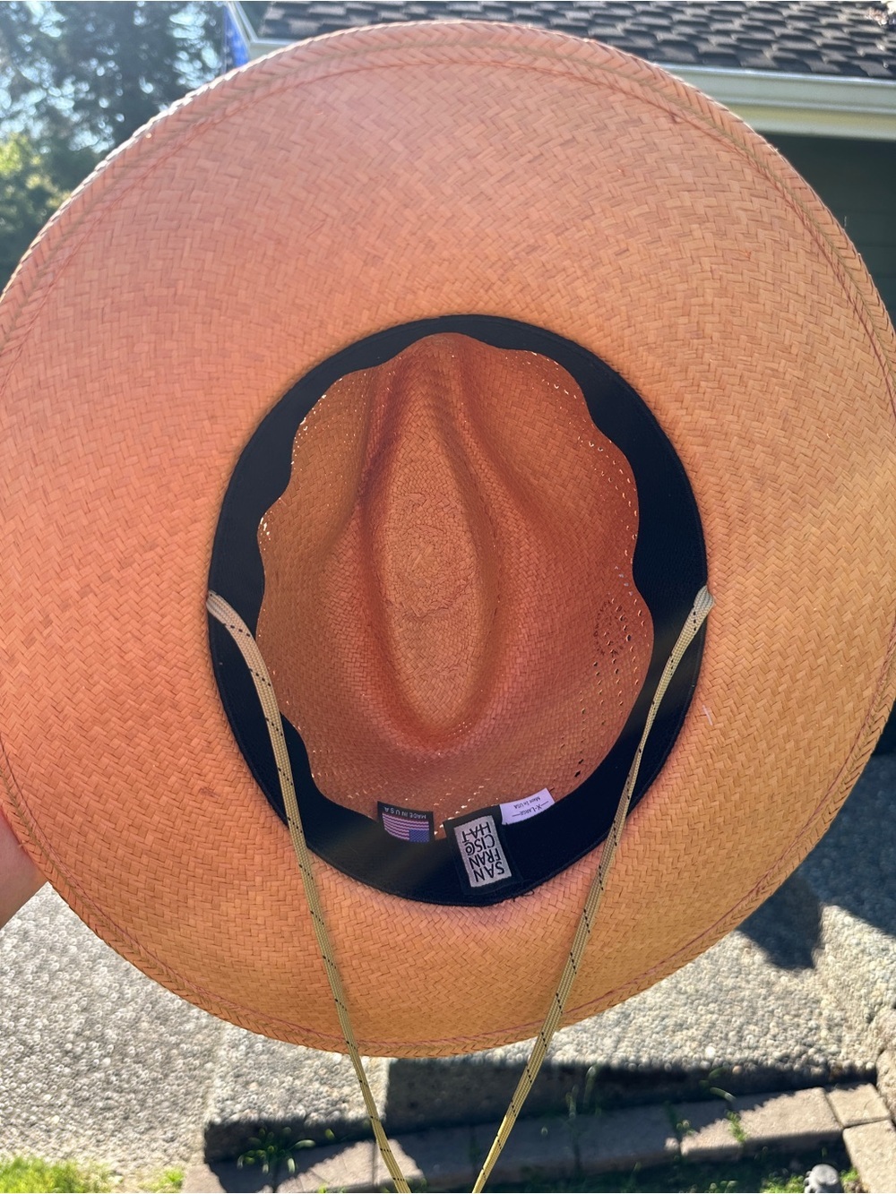 San Francisco hat co  straw Panama fedora hat with SPF 50 - Picture 4 of 13